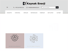 Tablet Screenshot of kaynakenerji.com